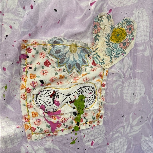 Upcycle OOAK Colorful Graphic Tank Top One Size fits most - Picture 3 of 7